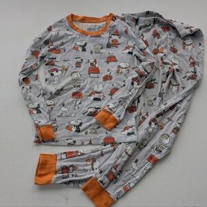 Pottery Barn Peanuts 8 Halloween Long Sleeve Pants Pajamas